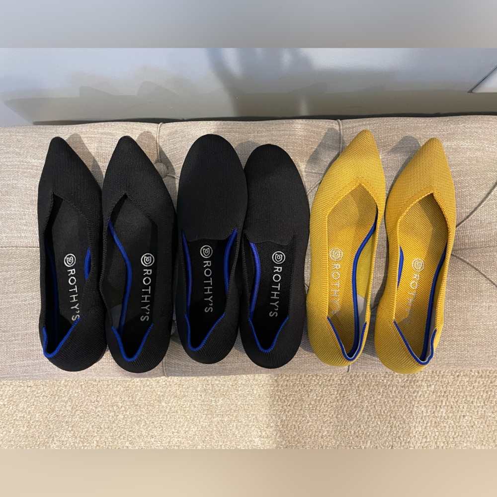3 Pairs of Rothys